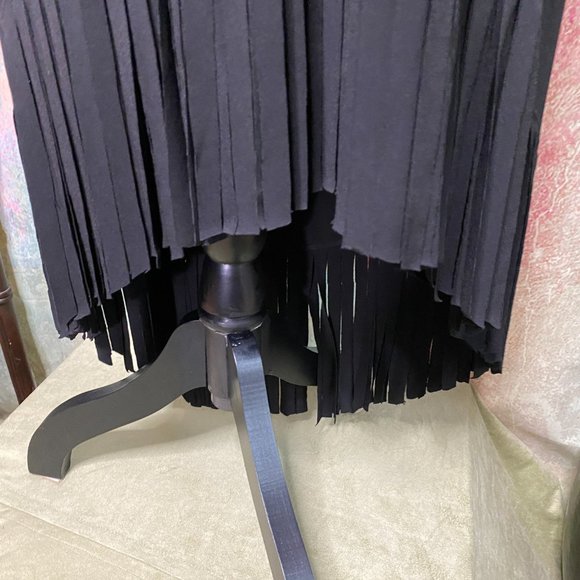 📌 Rare Find, Asymmetrical Dress with Wide Fringes - Picture 8 of 16